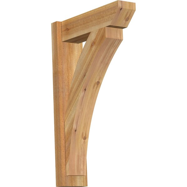 Ekena Millwork Thorton Slat Rough Sawn Outlooker, Western Red Cedar, 6"W x 20"D x 32"H OUT06X20X32THR06RWR - main